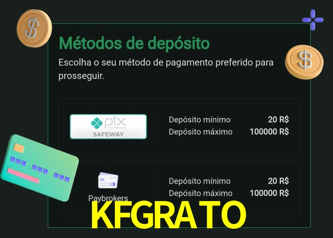 O cassino KFGRATObet oferece uma grande variedade de métodos de pagamento